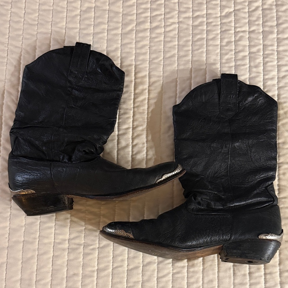 Vintage 1990 slouch top boots